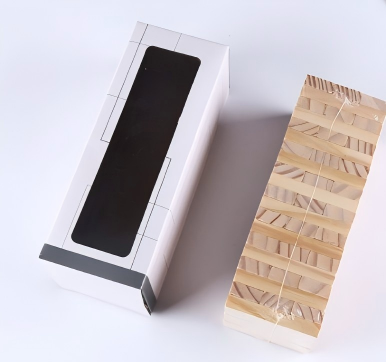 Wooden Blocks Stacking - ElegantMahj Timber Tower Wood Block Stacking