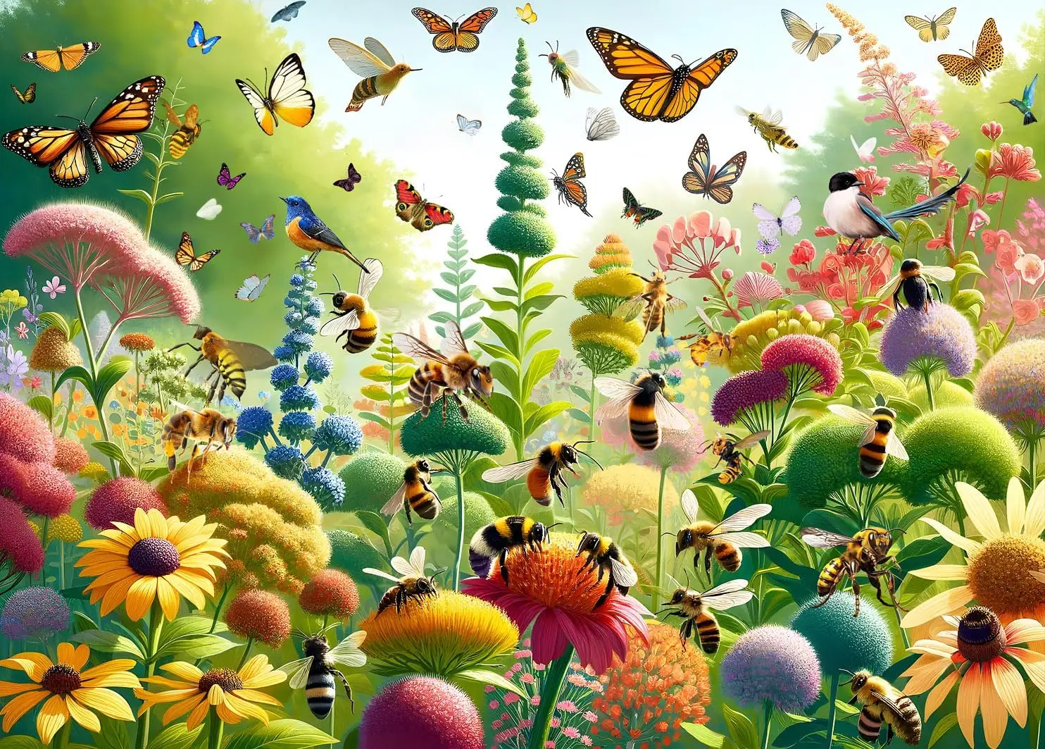 Kids Toys Shop - Garden Bees and Butterflies Wooden Jigsaw
