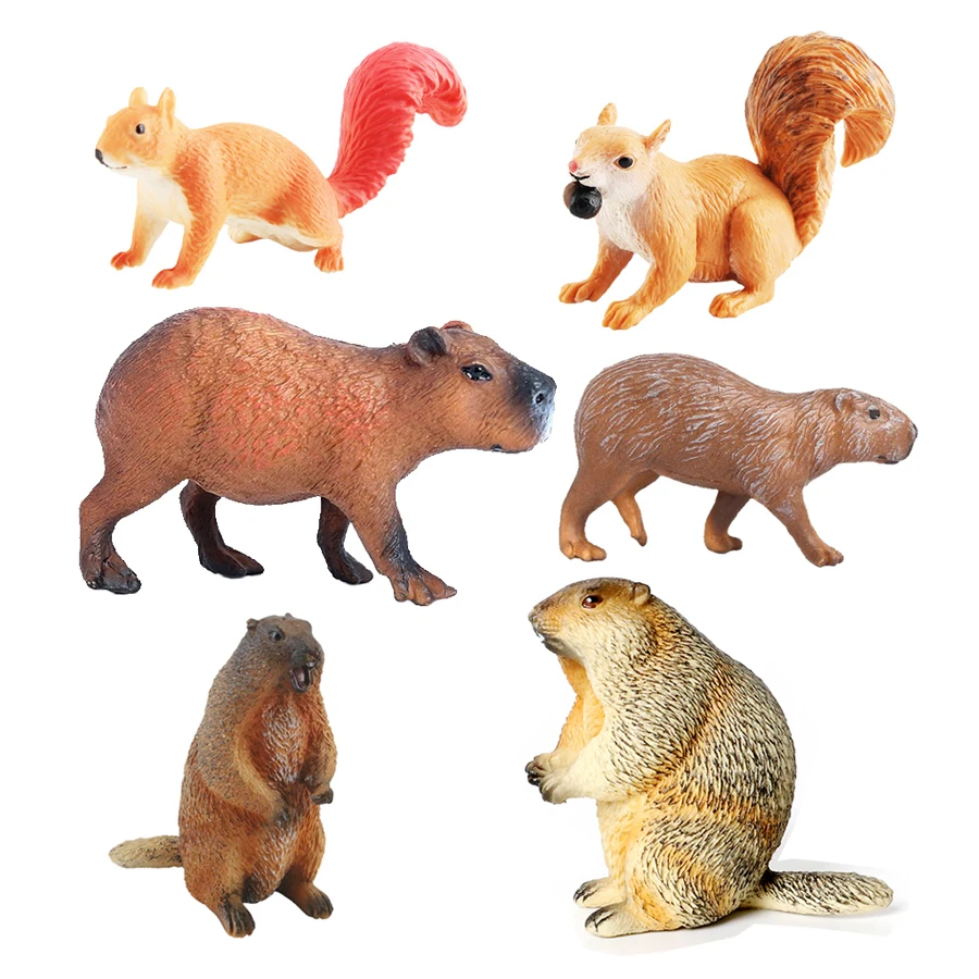 Kids Toys Review - Capibara Capybaras Squirrel Marmot Plastic Animal