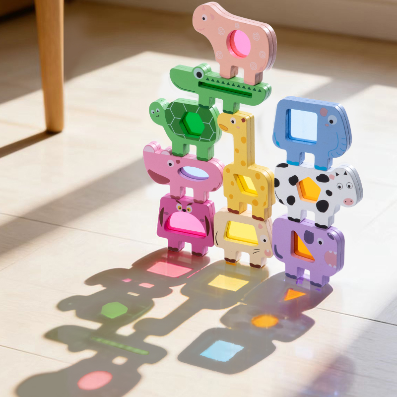 Wooden Animal Acrylic Stacking - đánh giá và giá Wooden Blocks Stacking