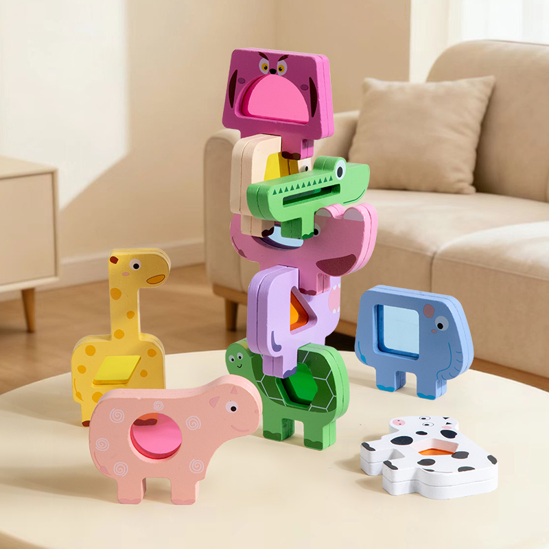 Wooden Animal Acrylic Stacking - đánh giá và giá Wooden Blocks Stacking