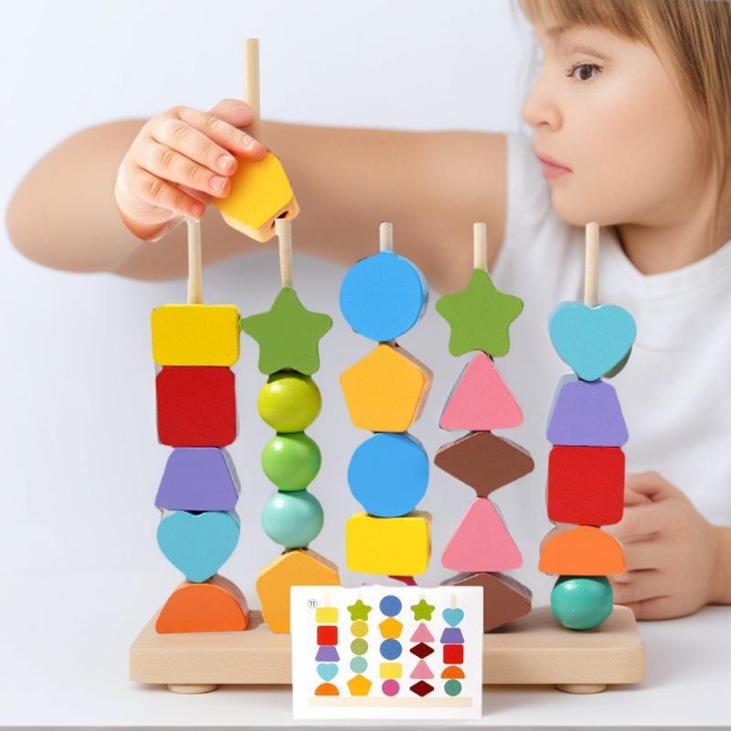 Early Learning Montessori Toys - đánh giá và giá Wooden Blocks Stacking
