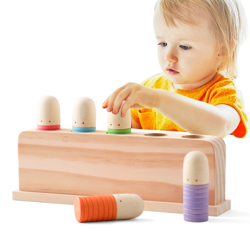 Montessori Toys Baby Wooden Bo - đánh giá và giá Wooden Blocks Stacking