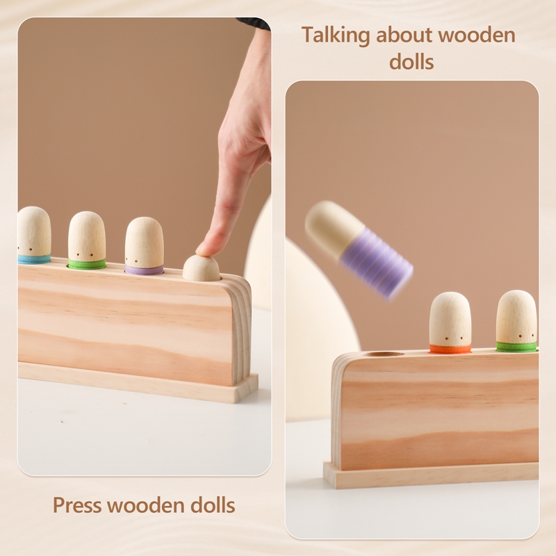 Montessori Toys Baby Wooden Bo - đánh giá và giá Wooden Blocks Stacking