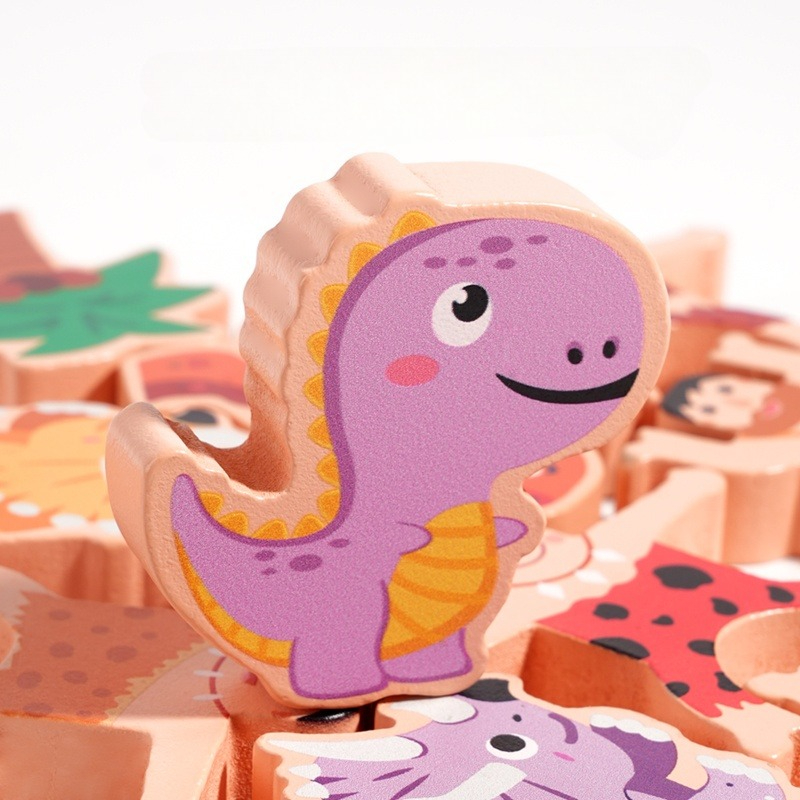 Primitive Dinosaur Balance Sta - đánh giá và giá Wooden Blocks Stacking