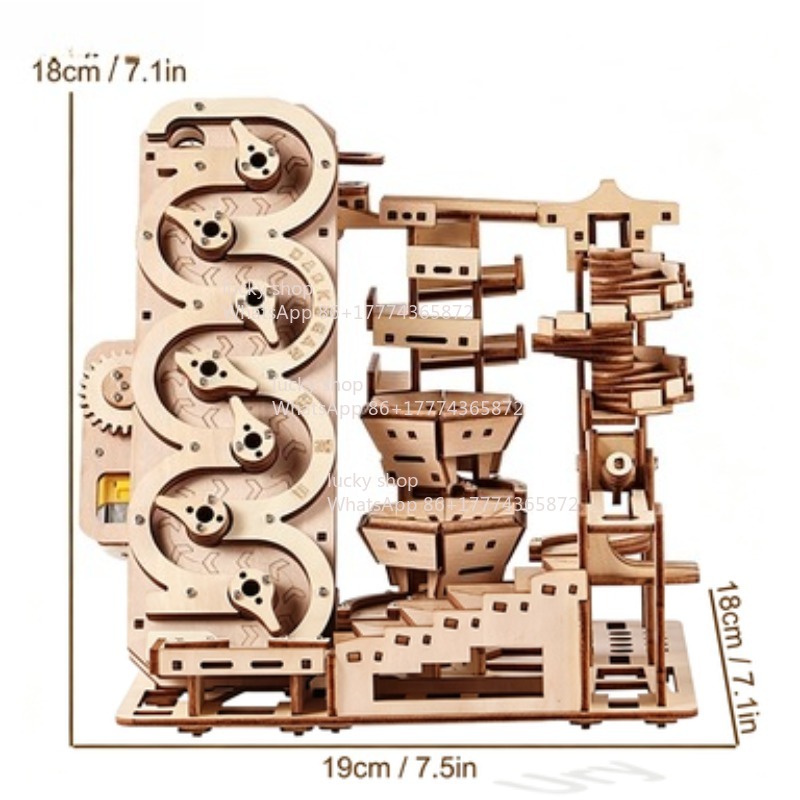 Ury 3D Wooden Puzzle Electric  - đánh giá và giá Marble Run Set