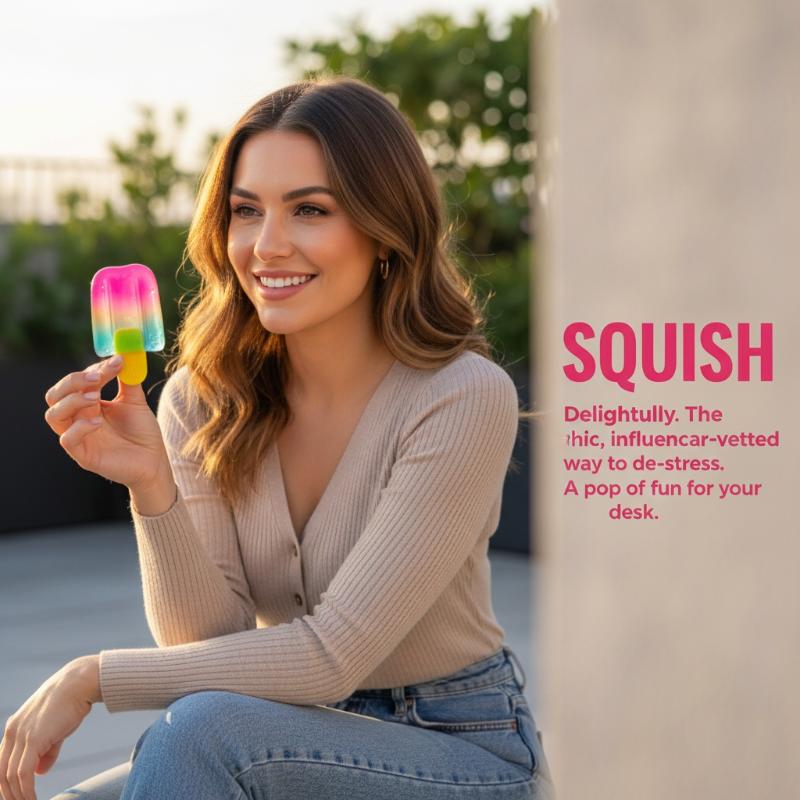 Sensory Squishy Ice Cream Cube - đánh giá và giá Kids Quiet Toys