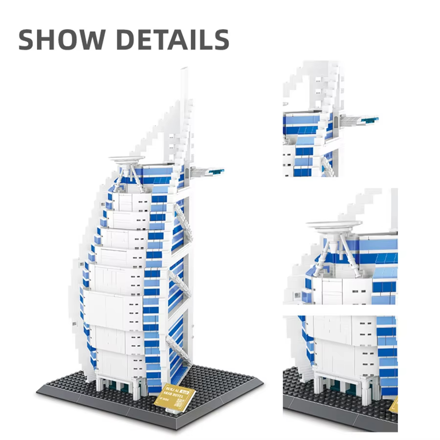 1306pcs Burjal Arab Hotel Duba - đánh giá và giá Kids Toys Dubai
