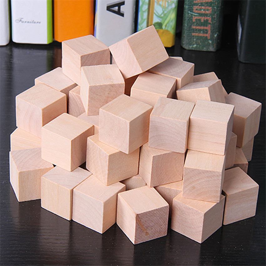 30Pcs/lot 2X2CM Wooden Colorfu - đánh giá và giá Wooden Blocks Stacking