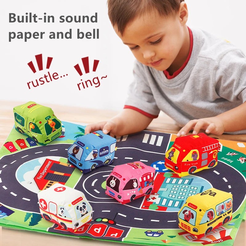 Soft Car Toy Set with Play Mat - đánh giá và giá Kids Toys Learning