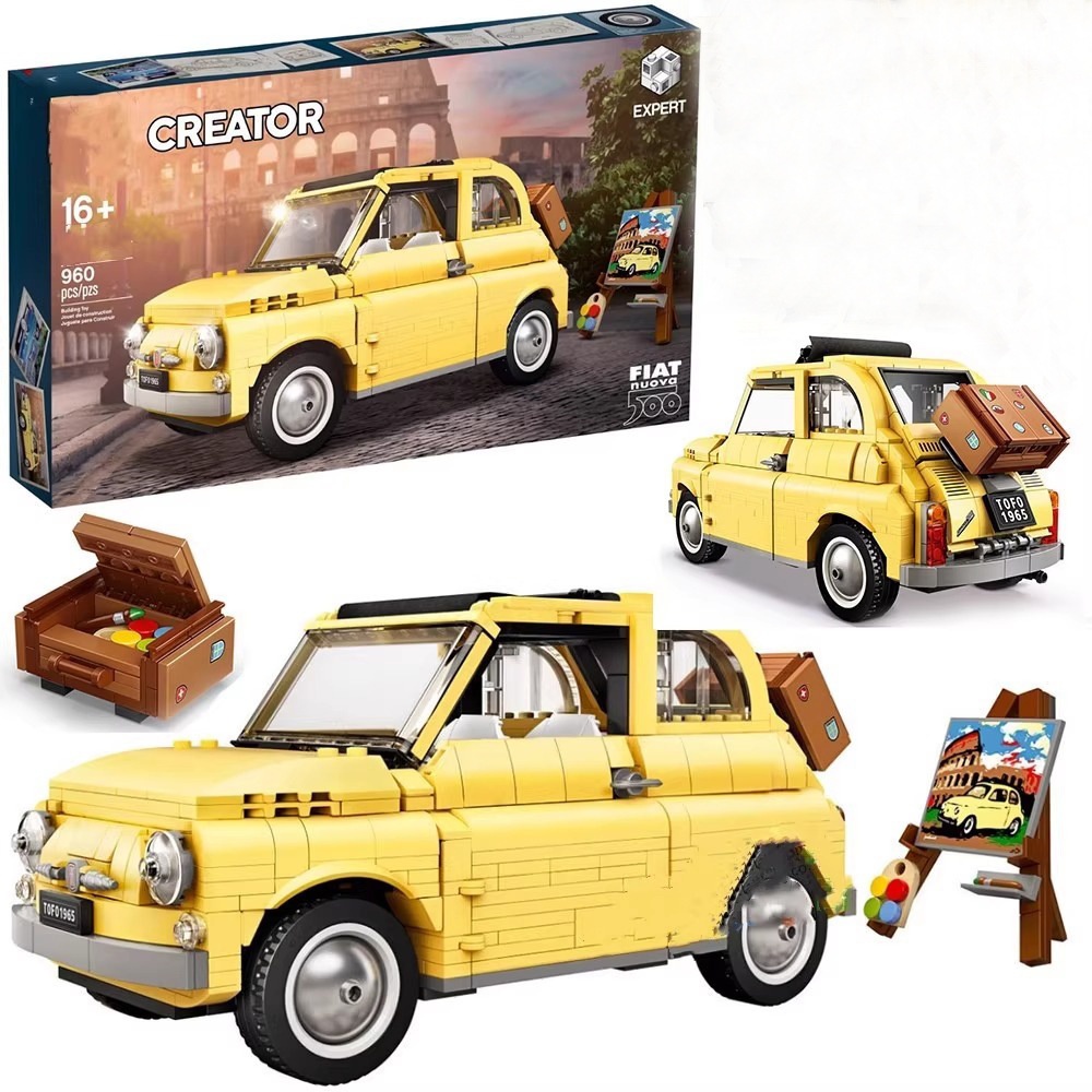 Compatible Lego 10271 Fiat 500 - đánh giá và giá Kids Toys Under 500