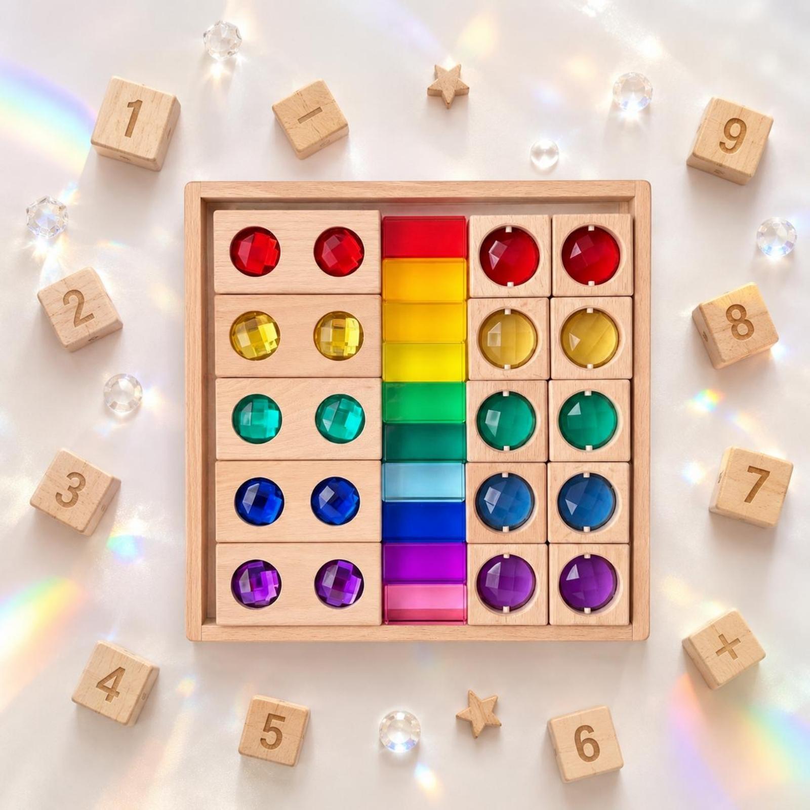 Wooden Sensory Stacking Toy Fa - đánh giá và giá Wooden Blocks Stacking