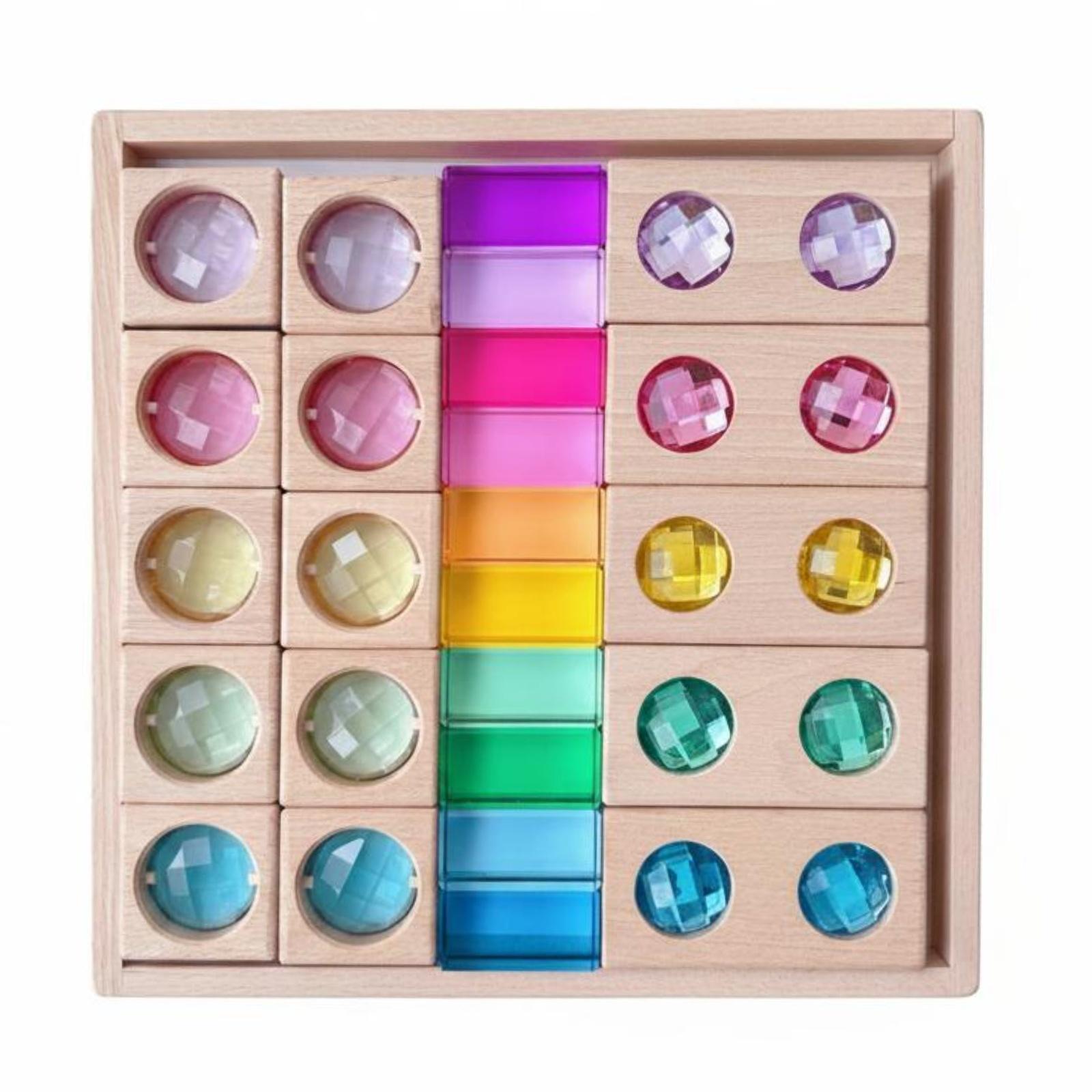 Wooden Sensory Stacking Toy Fa - đánh giá và giá Wooden Blocks Stacking
