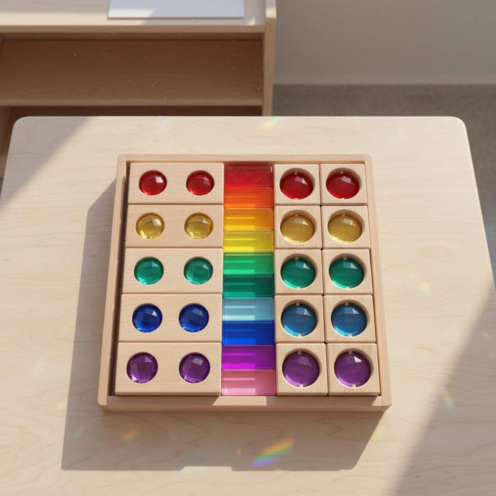 Wooden Sensory Stacking Toy Fa - đánh giá và giá Wooden Blocks Stacking