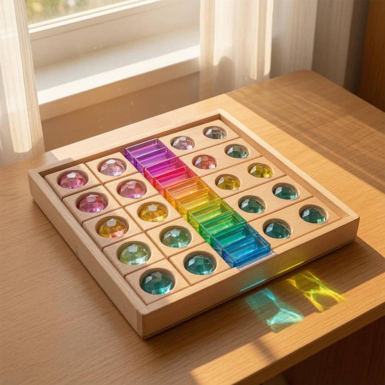 Wooden Sensory Stacking Toy Fa - đánh giá và giá Wooden Blocks Stacking
